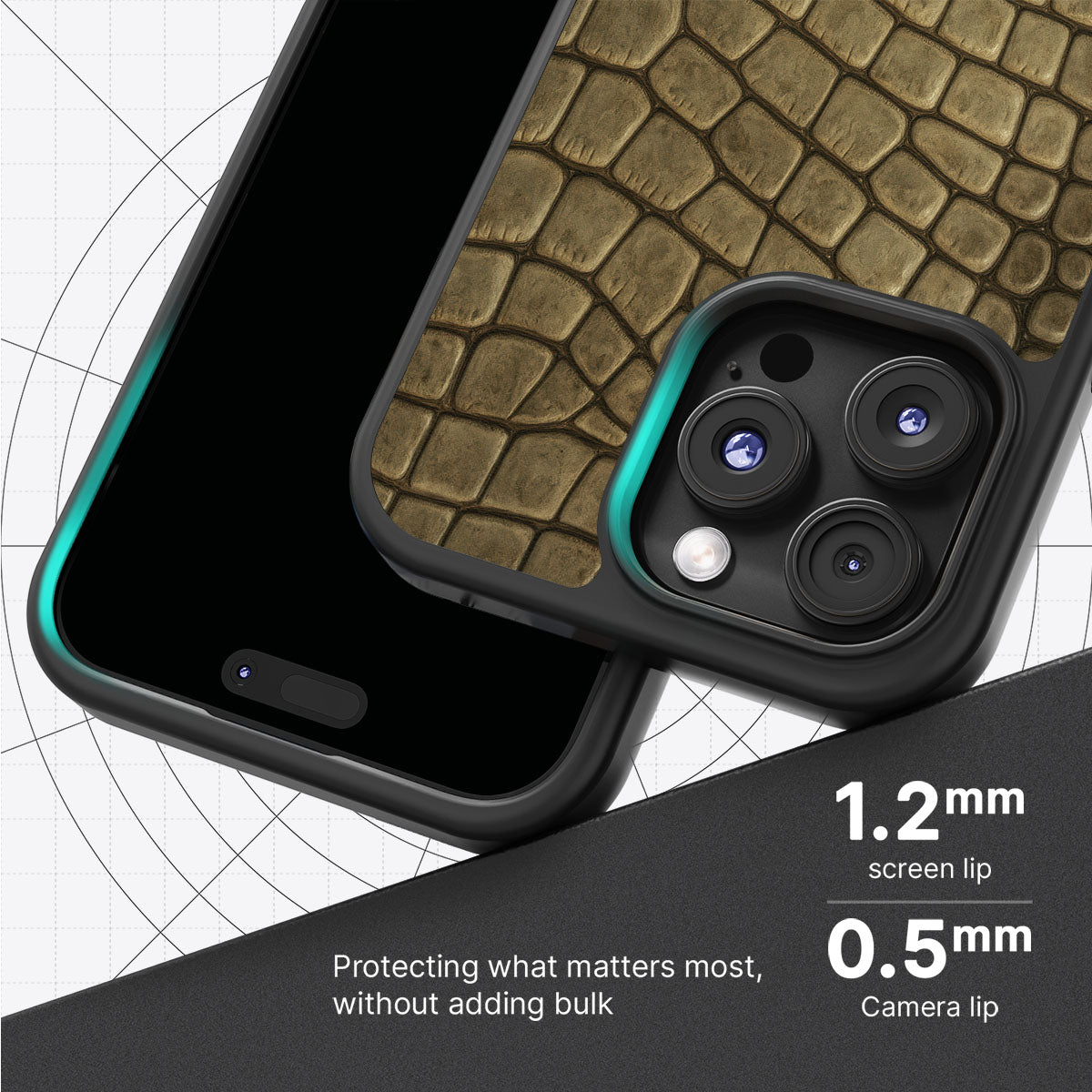 Croc Scales - iPhone 16 Pro Max Case  #case type_core (magsafe), #case type_core (non magsafe)