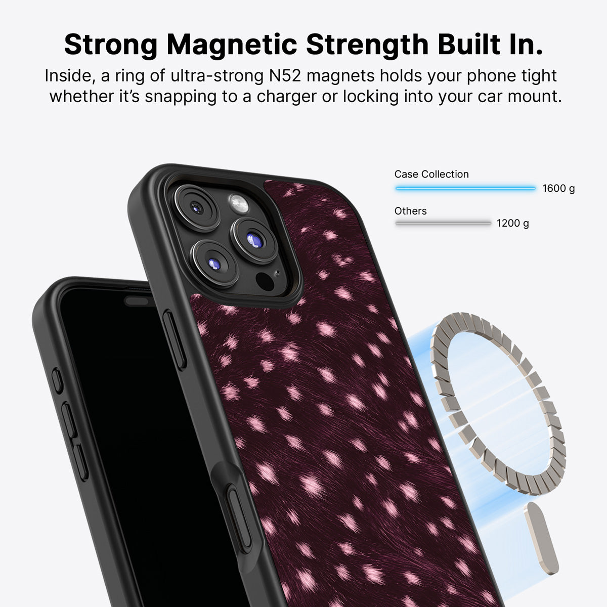 iPhone 16 Pro Max MagSafe case – Fawn Spots design