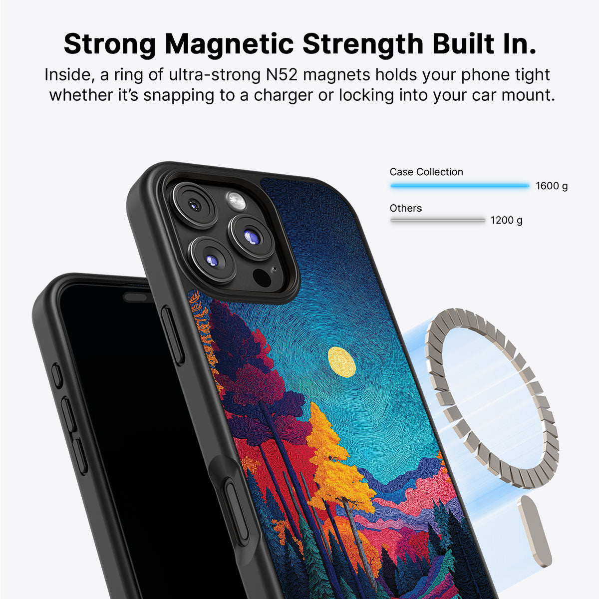 Boho Nature Designer iPhone 16 Pro Max Case – Folk Valley | MagSafe