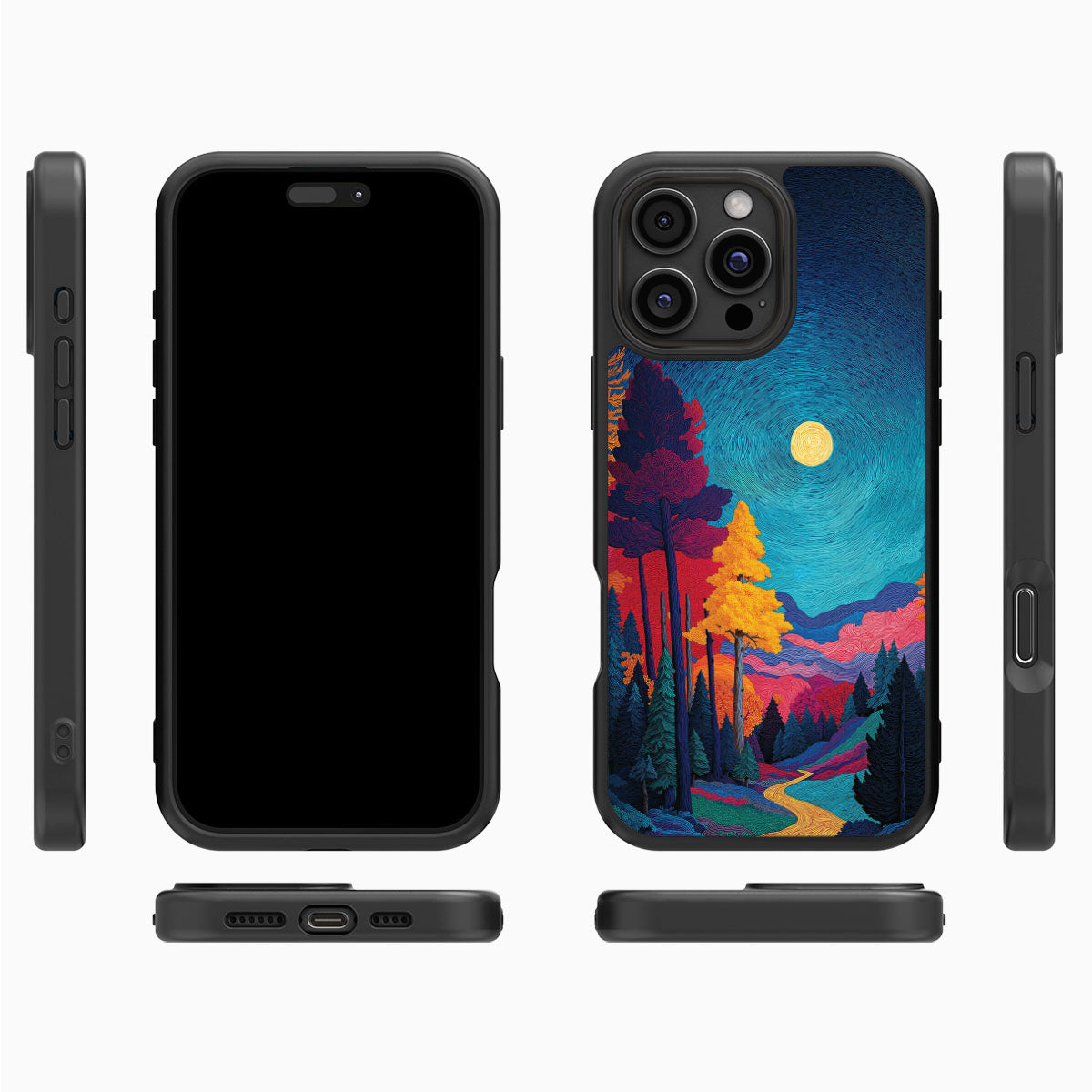 Boho Nature Designer iPhone 16 Pro Max Case – Folk Valley | MagSafe