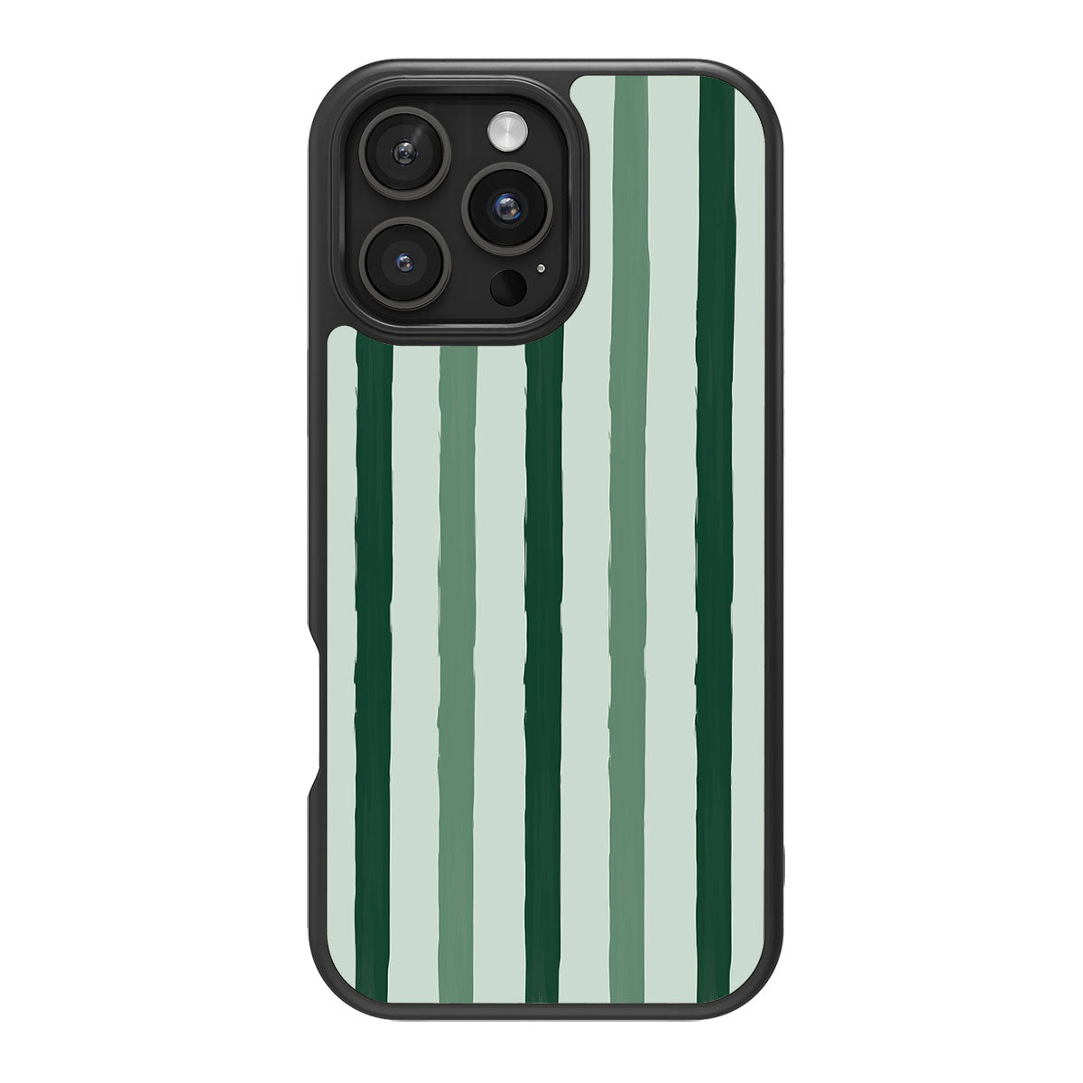 Green Watercolor Stripes - iPhone 16 Pro Max Case #case type_core (magsafe), #case type_core (non magsafe)