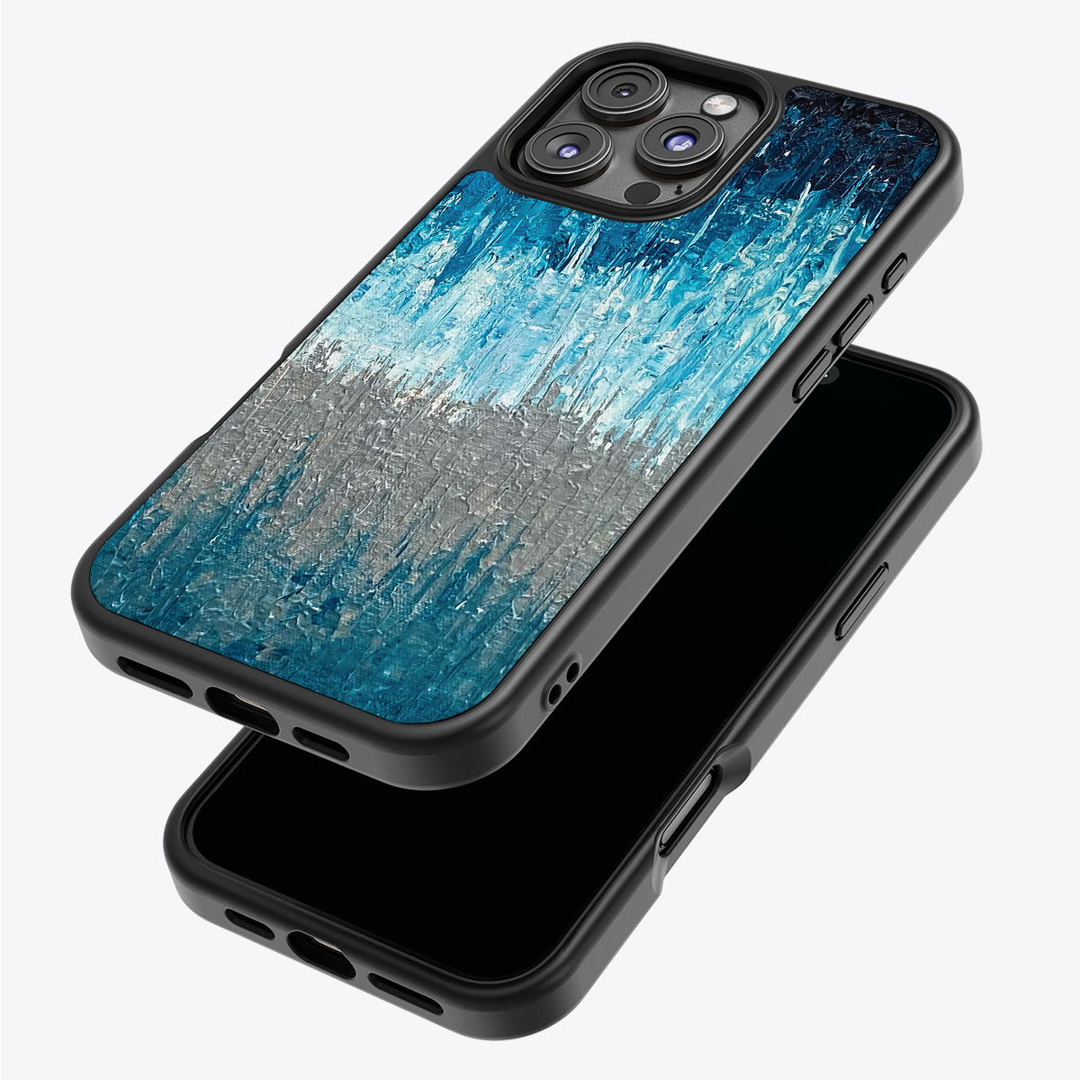 Impasto Tides - iPhone 16 Pro Max Case #case type_core (magsafe), #case type_core (non magsafe)