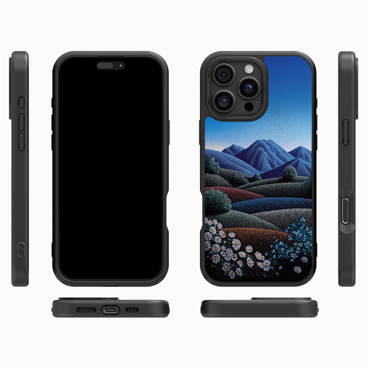 Blue Mountain Designer iPhone 16 Pro Max Case – Indigo Hills | MagSafe