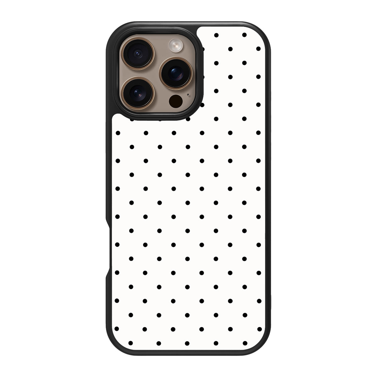 Ivory Sprinkle design back view – iPhone 16 Pro Max case