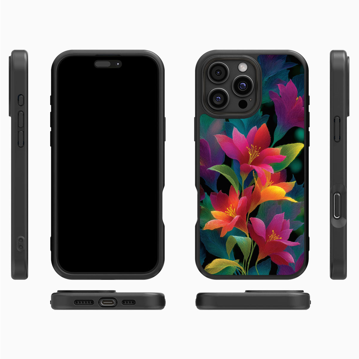 Floral Designer iPhone 16 Pro Max Case – Jungle Bloom | MagSafe
