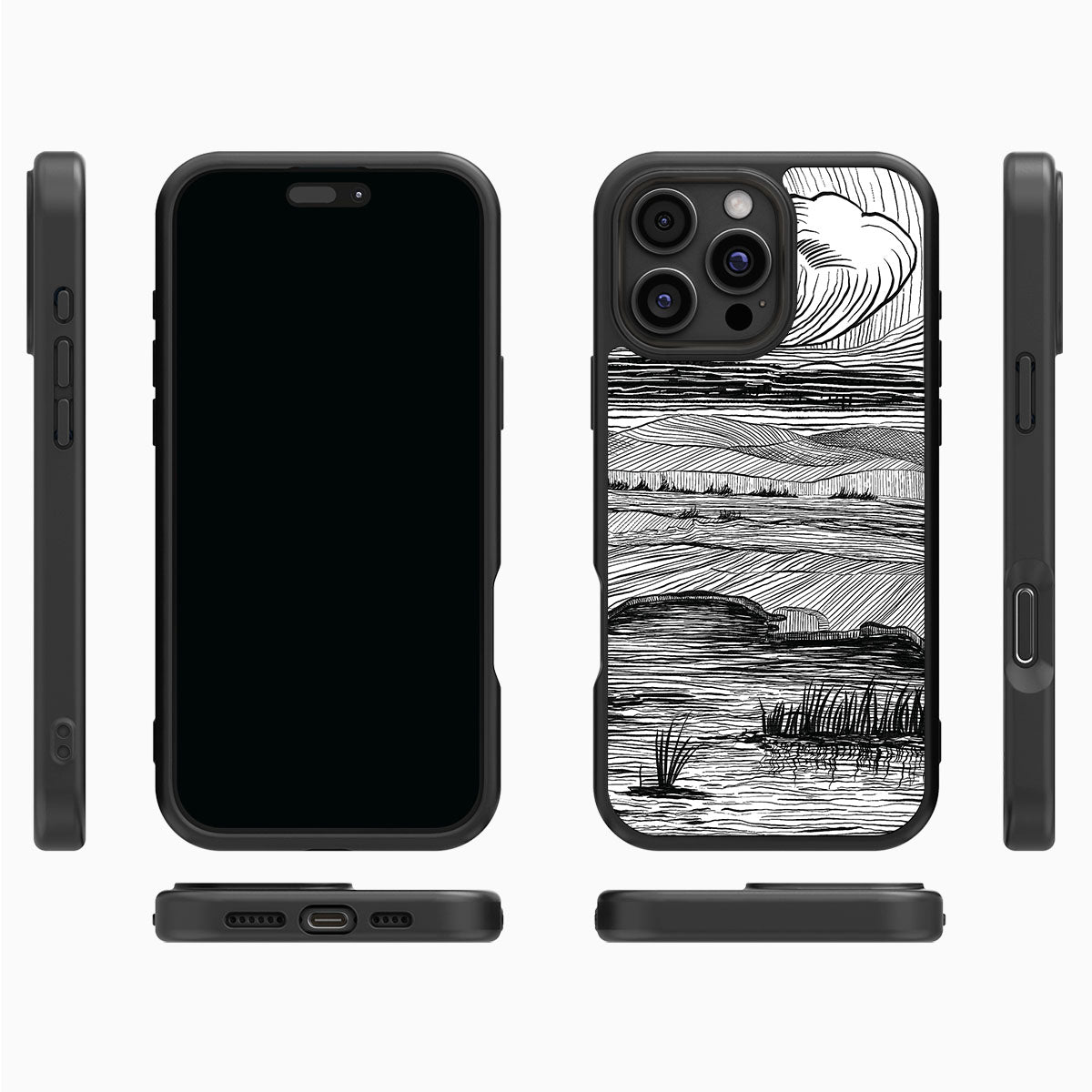Linear Landscape - iPhone 16 Pro Max Case #case type_core (magsafe), #case type_core (non magsafe)