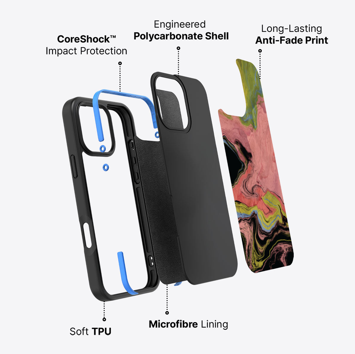 Melting Icecream - iPhone 16 Pro Max Case, #case type_core (non magsafe)