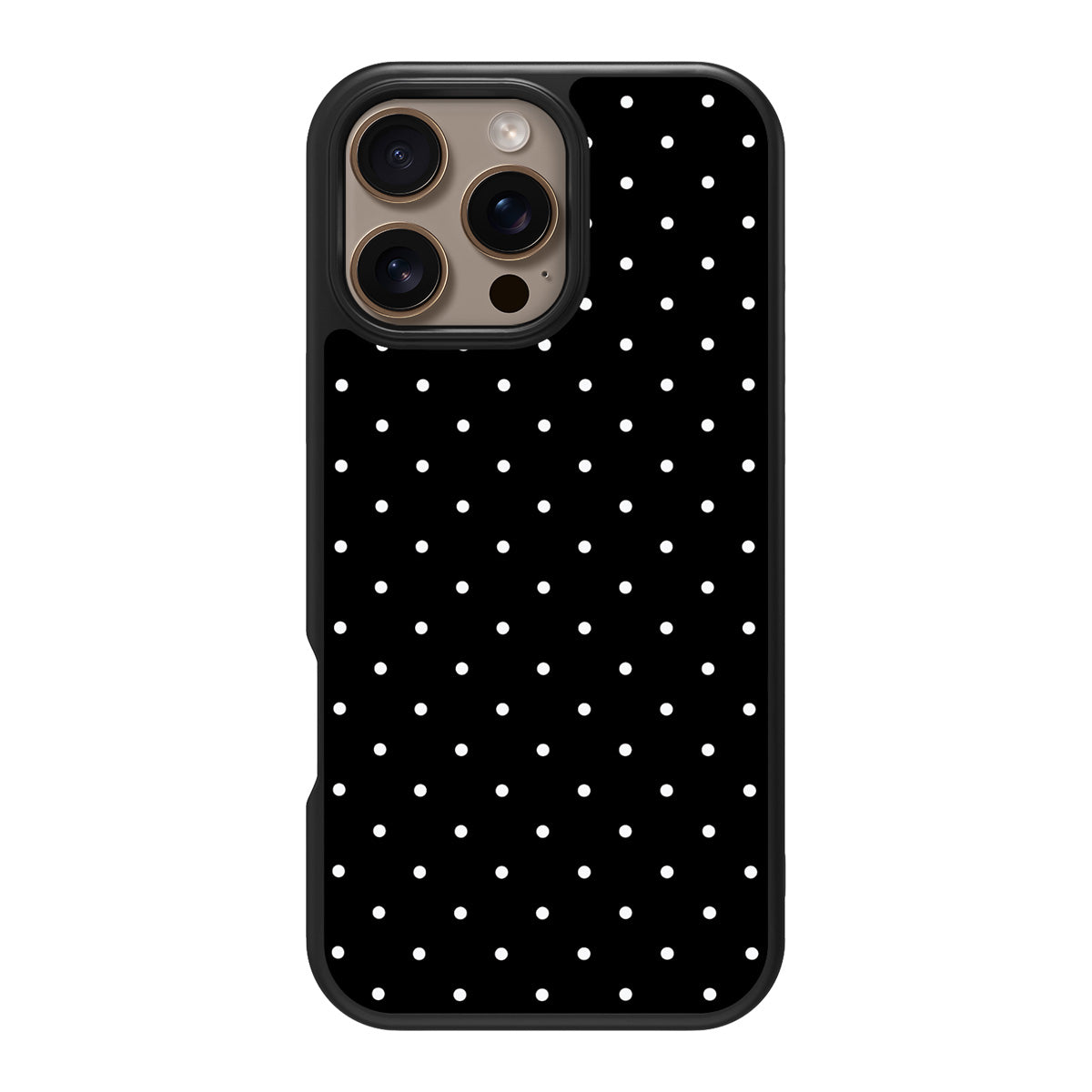 Midnight Confetti design back view – iPhone 16 Pro Max case