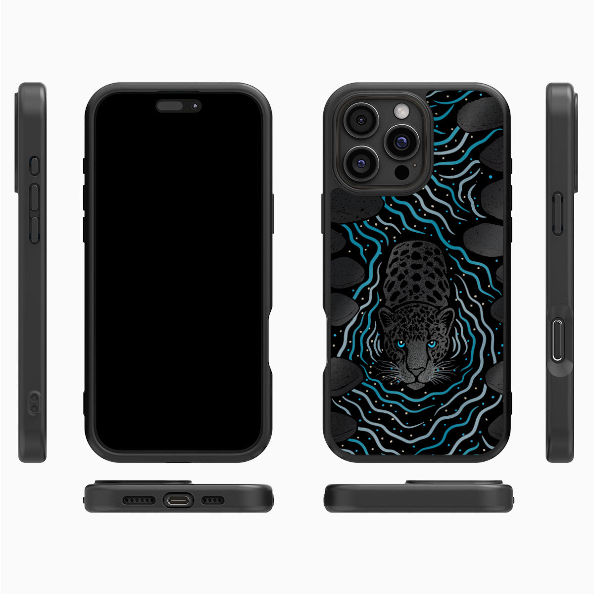 Midnight Panther - iPhone 16 Pro Max Case, #case type_core (magsafe), #case type_core (non magsafe)