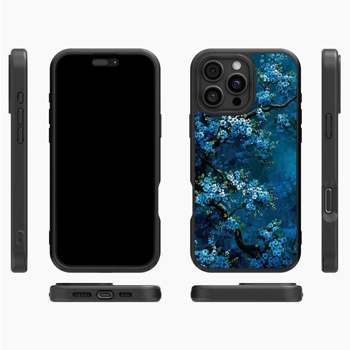 Moonlit Petals - iPhone 16 Pro Max Case #case type_core (magsafe), #case type_core (non magsafe)