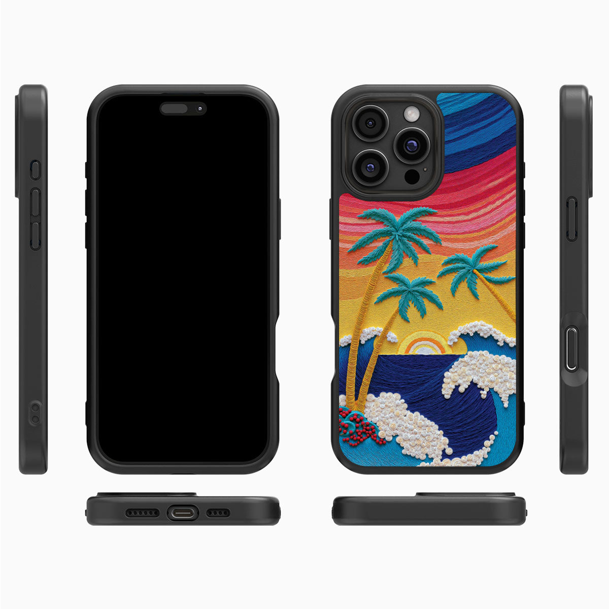 Tropical Designer iPhone 16 Pro Max Case – Paper Tropics | MagSafe