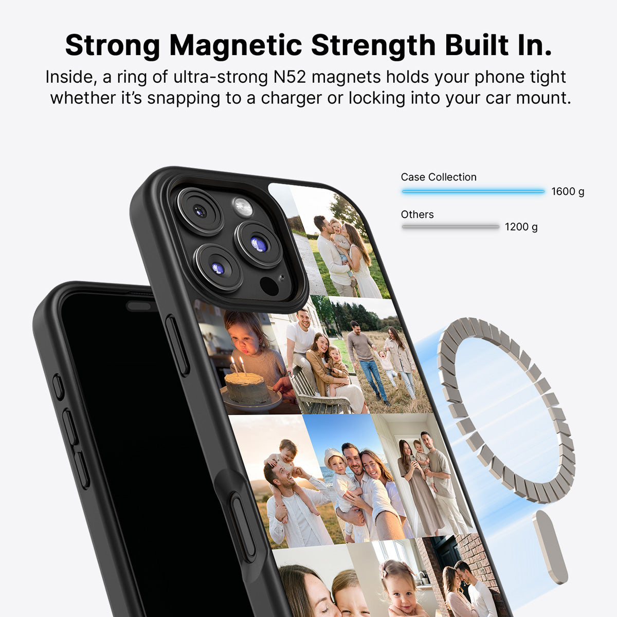 iPhone 16 Pro Max MagSafe case – personalised photo collage