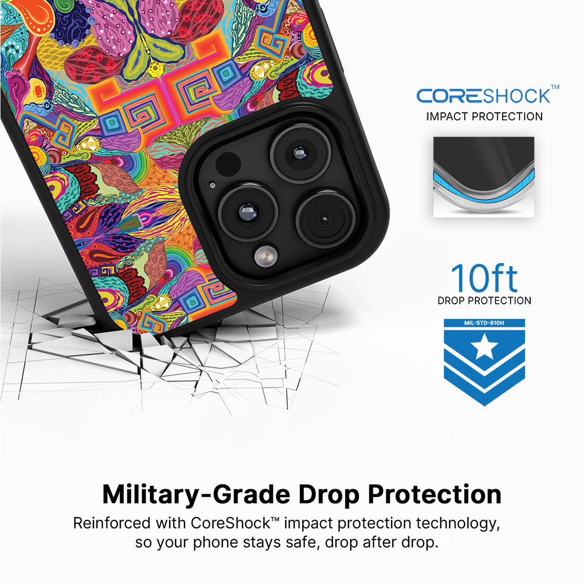 Psychaedellic - iPhone 16 Pro Max Case #case type_core (magsafe), #case type_core (non magsafe)