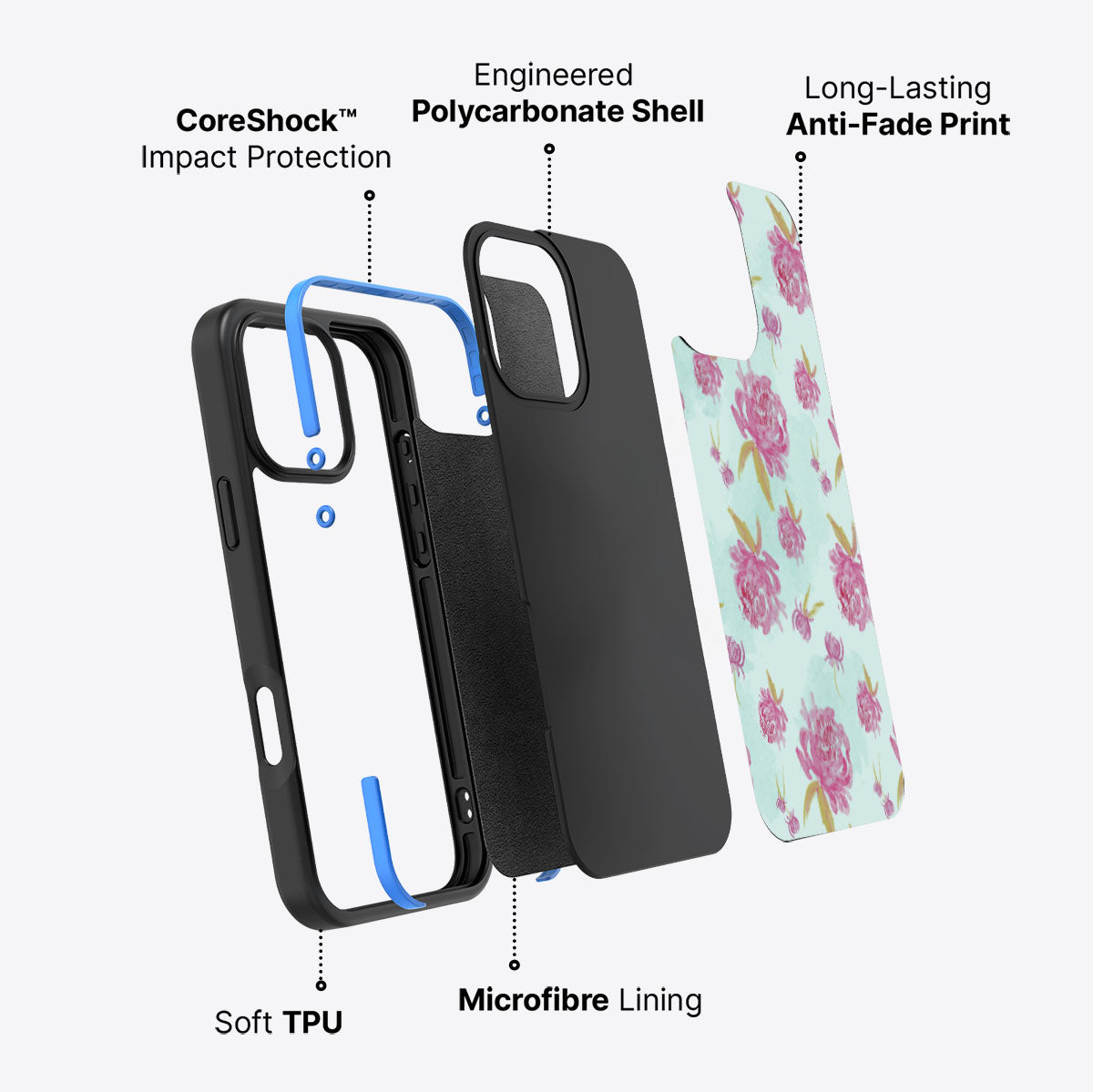 Rose Impressions - iPhone 16 Pro Max Case #case type_core (non magsafe)