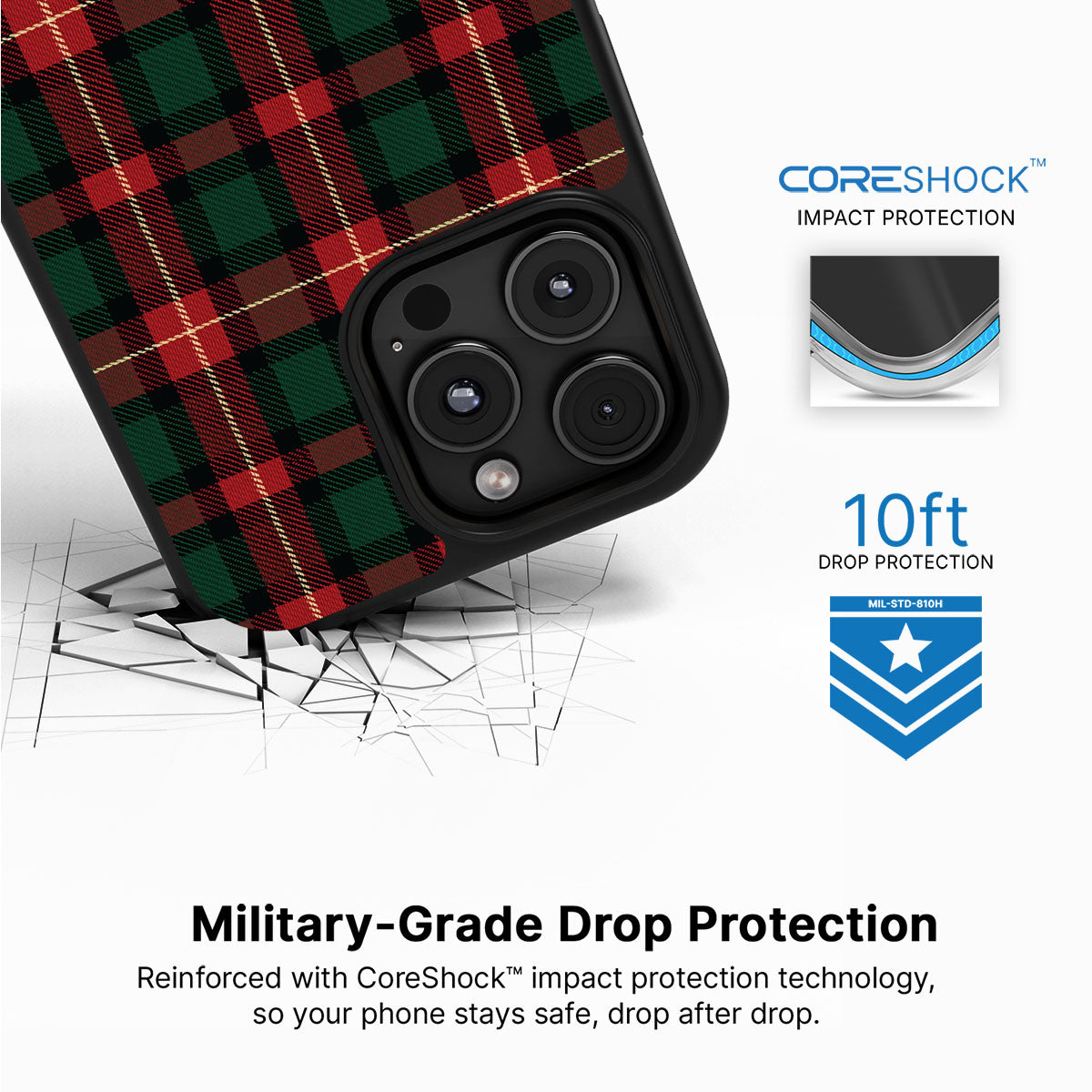 Royal Tartan - iPhone 16 Pro Max Case #case type_core (magsafe), #case type_core (non magsafe)