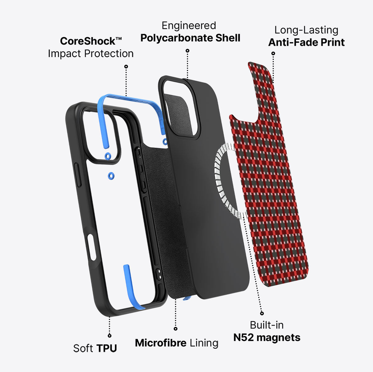 Sea of Rubies - iPhone 16 Pro Max Case #case type_core (magsafe)