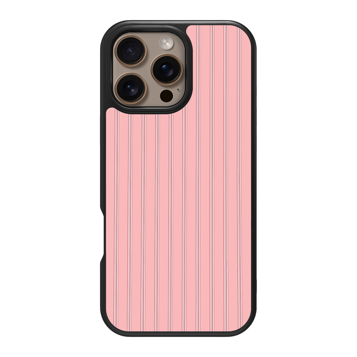 Sorbet Pinstripe design back view – iPhone 16 Pro Max case