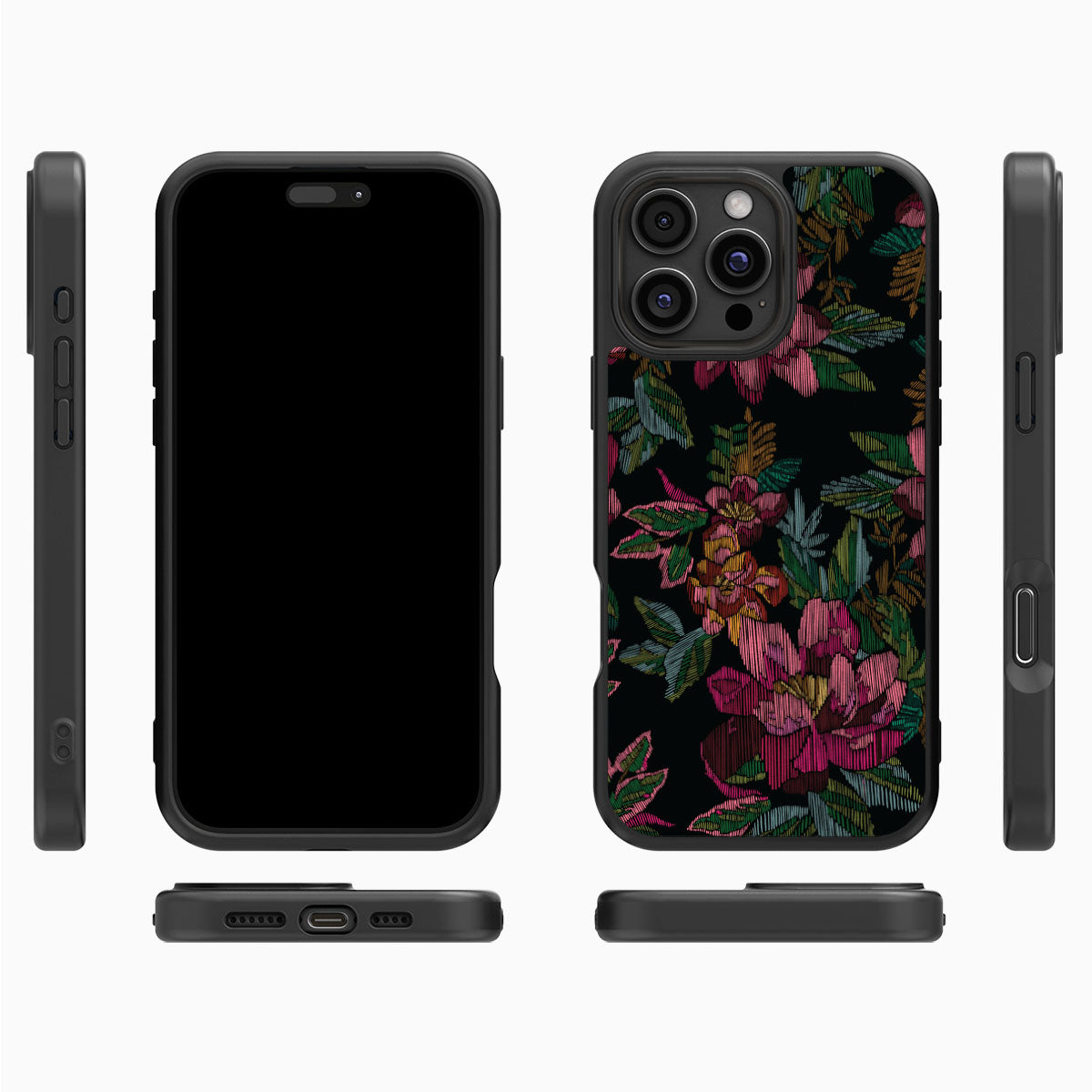 Woven Blooms - iPhone 16 Pro Max Case #case type_core (magsafe), #case type_core (non magsafe)