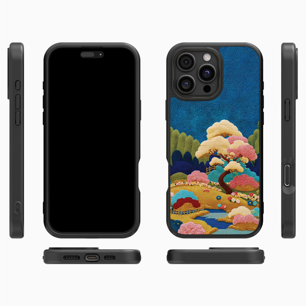 Japanese Art Designer iPhone 16 Pro Max Case – Zen Garden | MagSafe