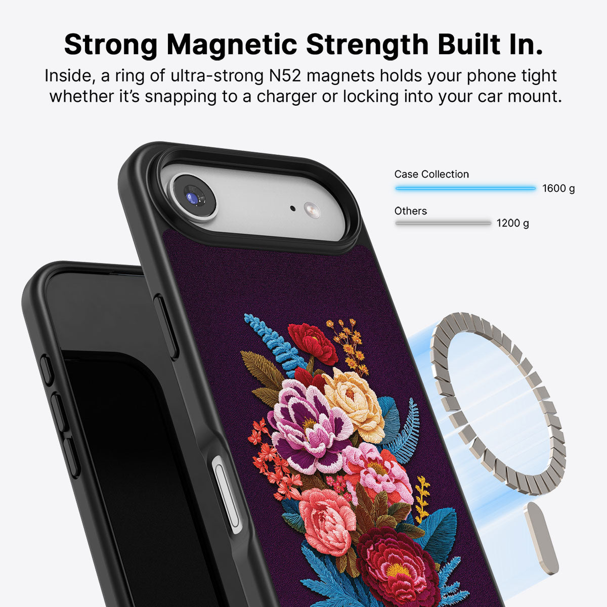 Floral Designer iPhone Air Case – Baroque Bloom | MagSafe
