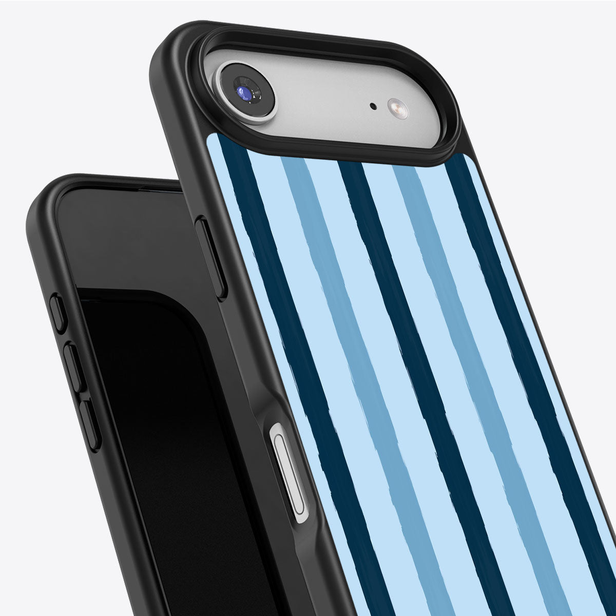 Blue Watercolor Stripes - iPhone 17 Air Case #case type_core (non magsafe)