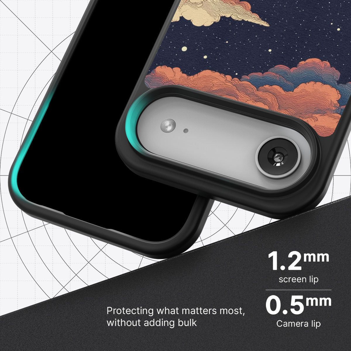 Blushed Moon - iPhone 17 Air Case #case type_core (magsafe), #case type_core (non magsafe)