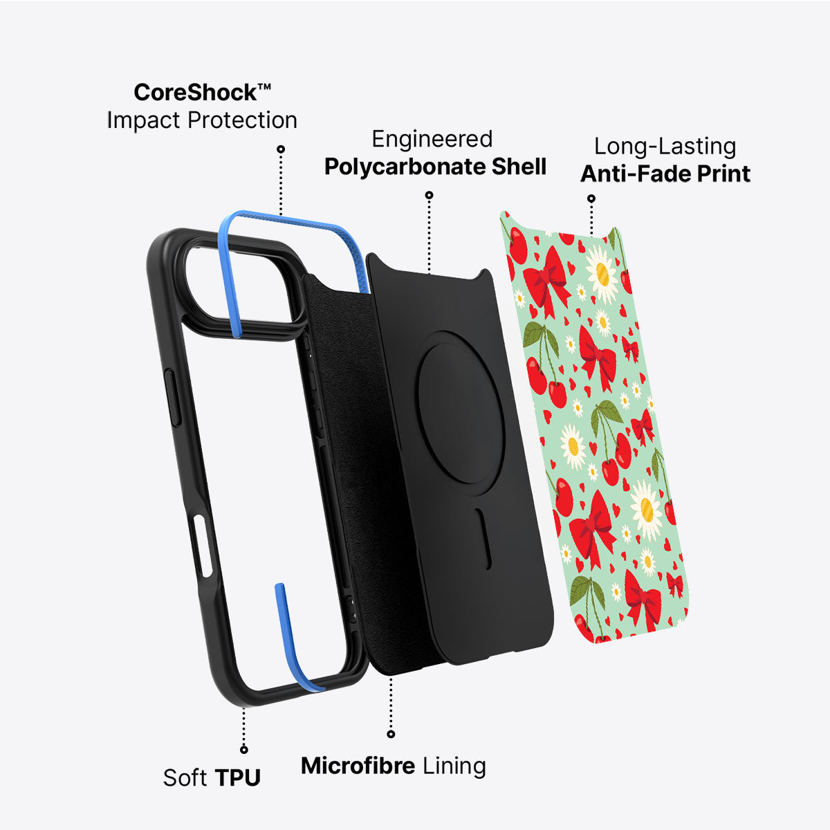 Blushing Bows - iPhone 17 Air Case #case type_core (non magsafe)