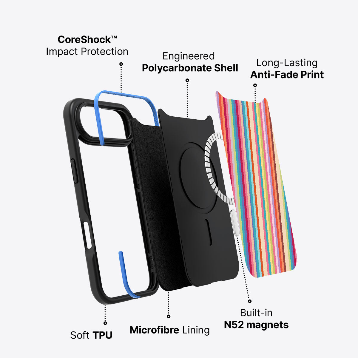 Candy Stripe - iPhone 17 Air Case #case type_core (magsafe)