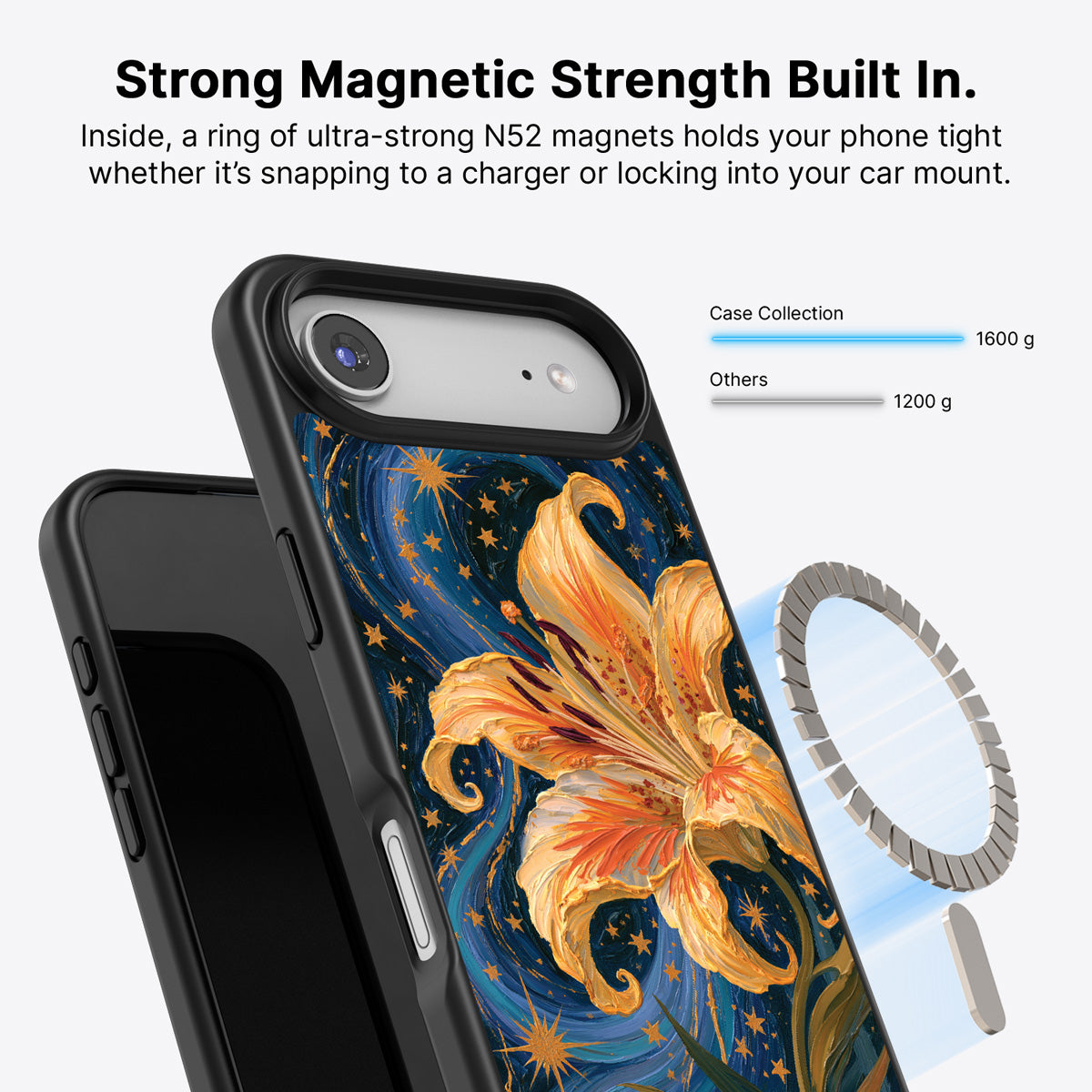 iPhone Air MagSafe case – Celestial Bloom design