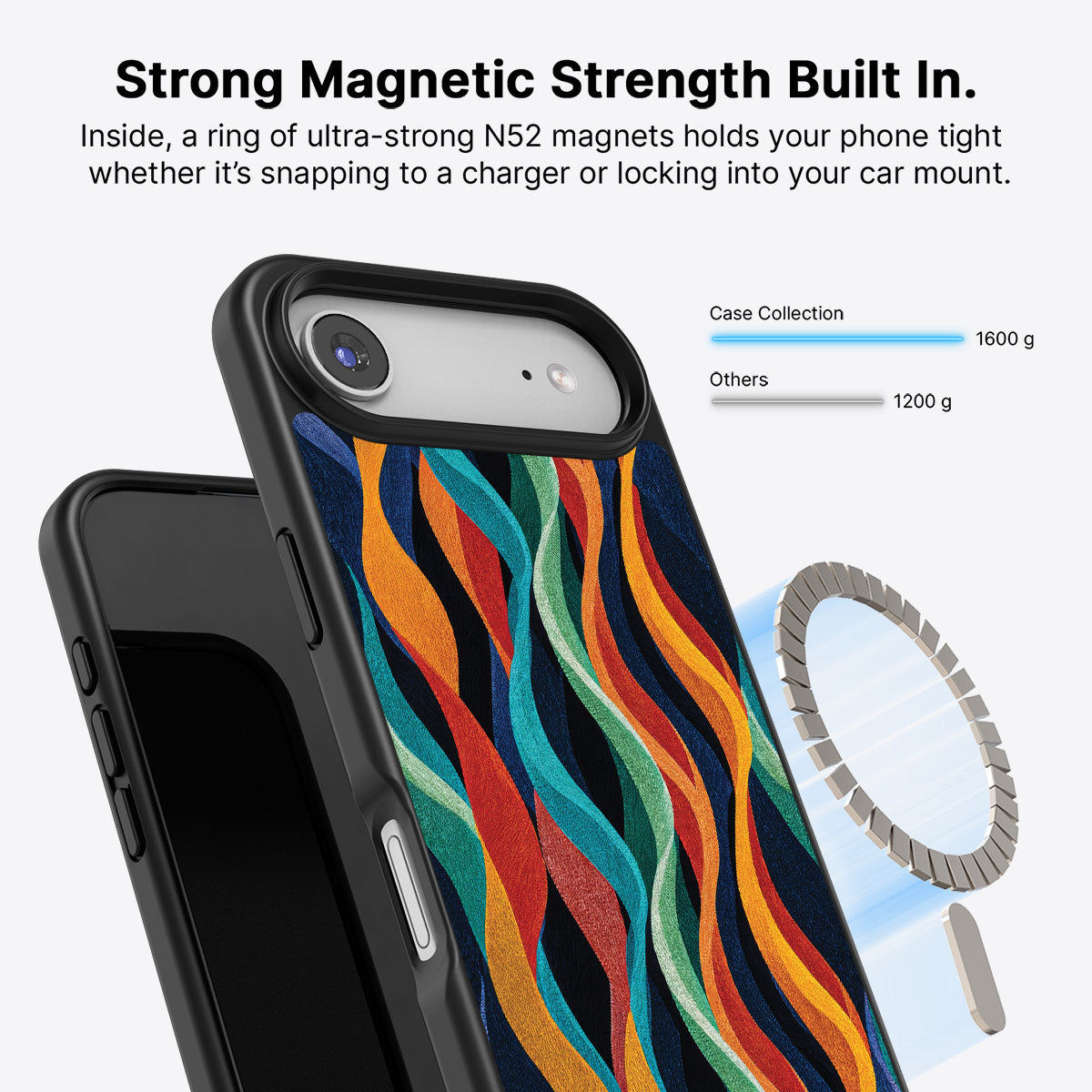 Abstract Designer iPhone Air Case – Coastal Waves | MagSafe