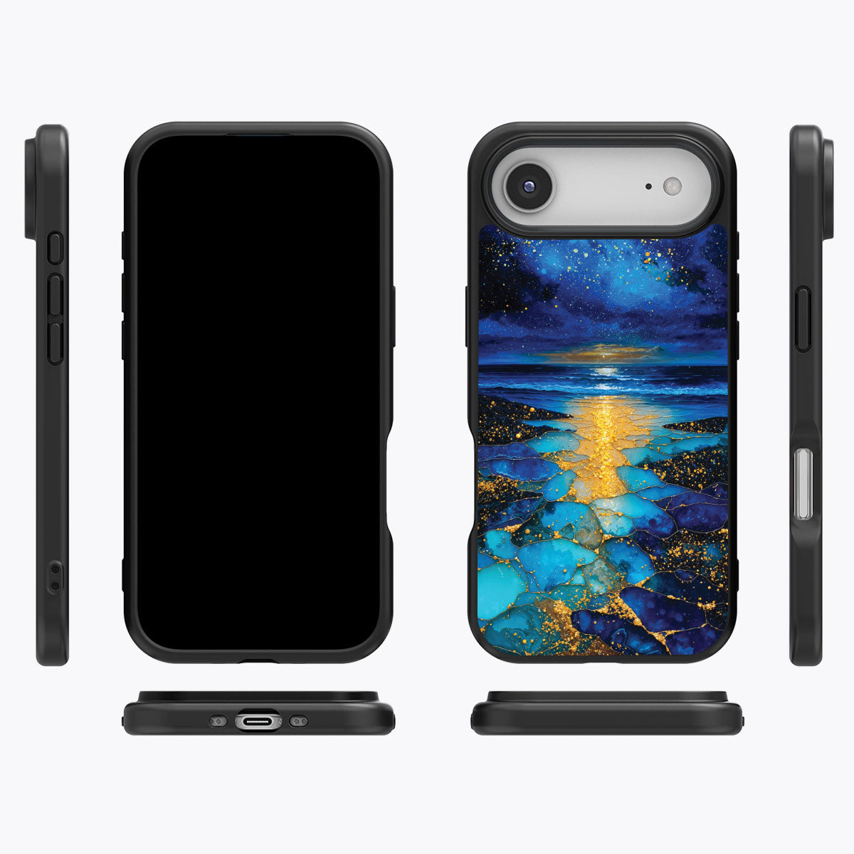 Ocean Designer iPhone Air Case – Cosmic Seascape | MagSafe