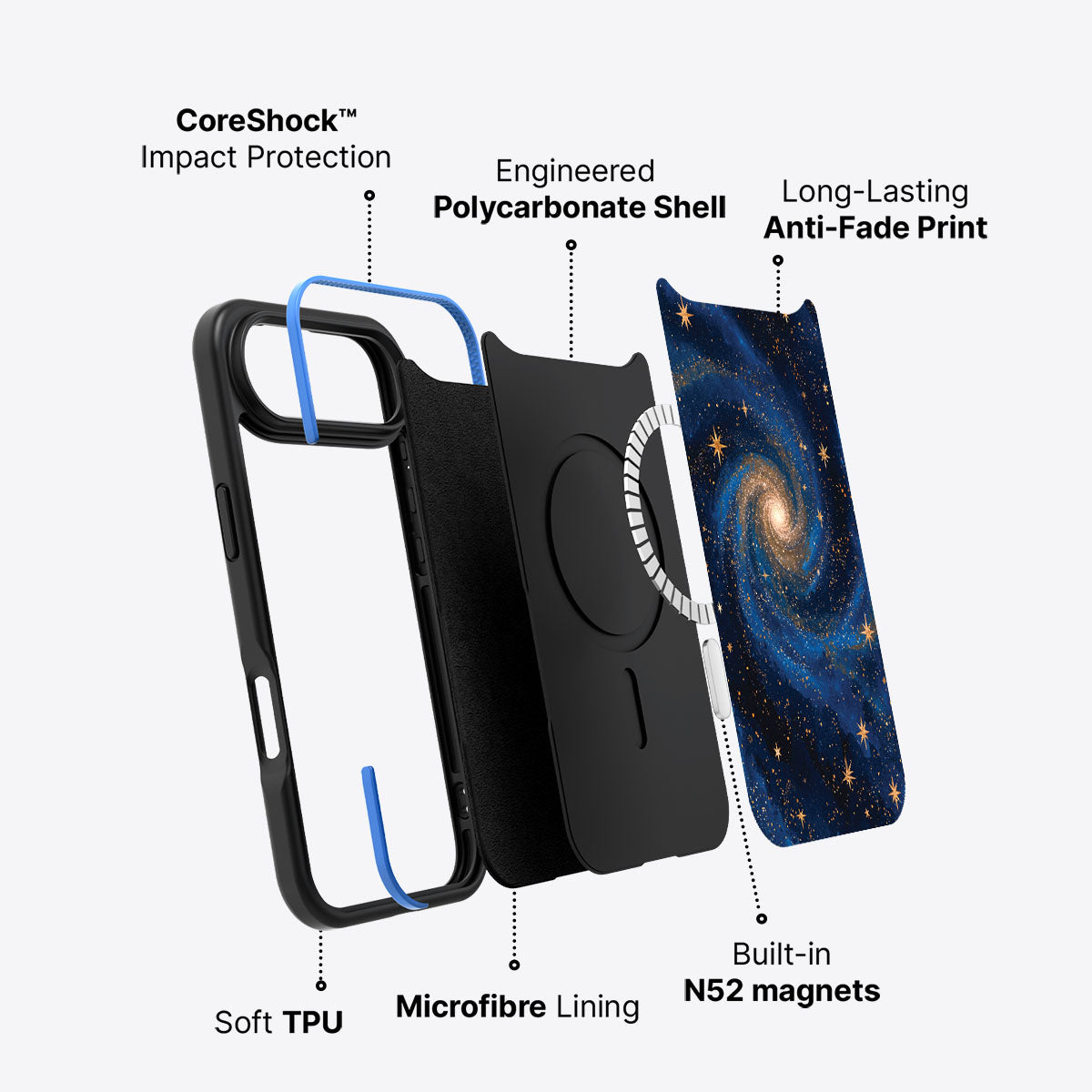 Galaxy Designer iPhone Air Case – Cosmic Tide | MagSafe