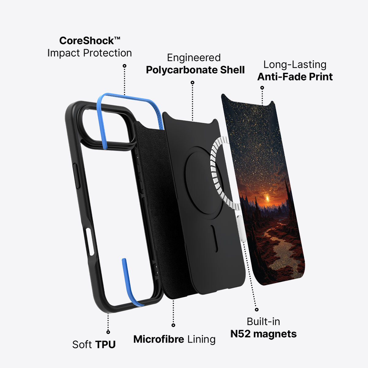 Orange Sunset Designer iPhone Air Case – Desert Dusk | MagSafe