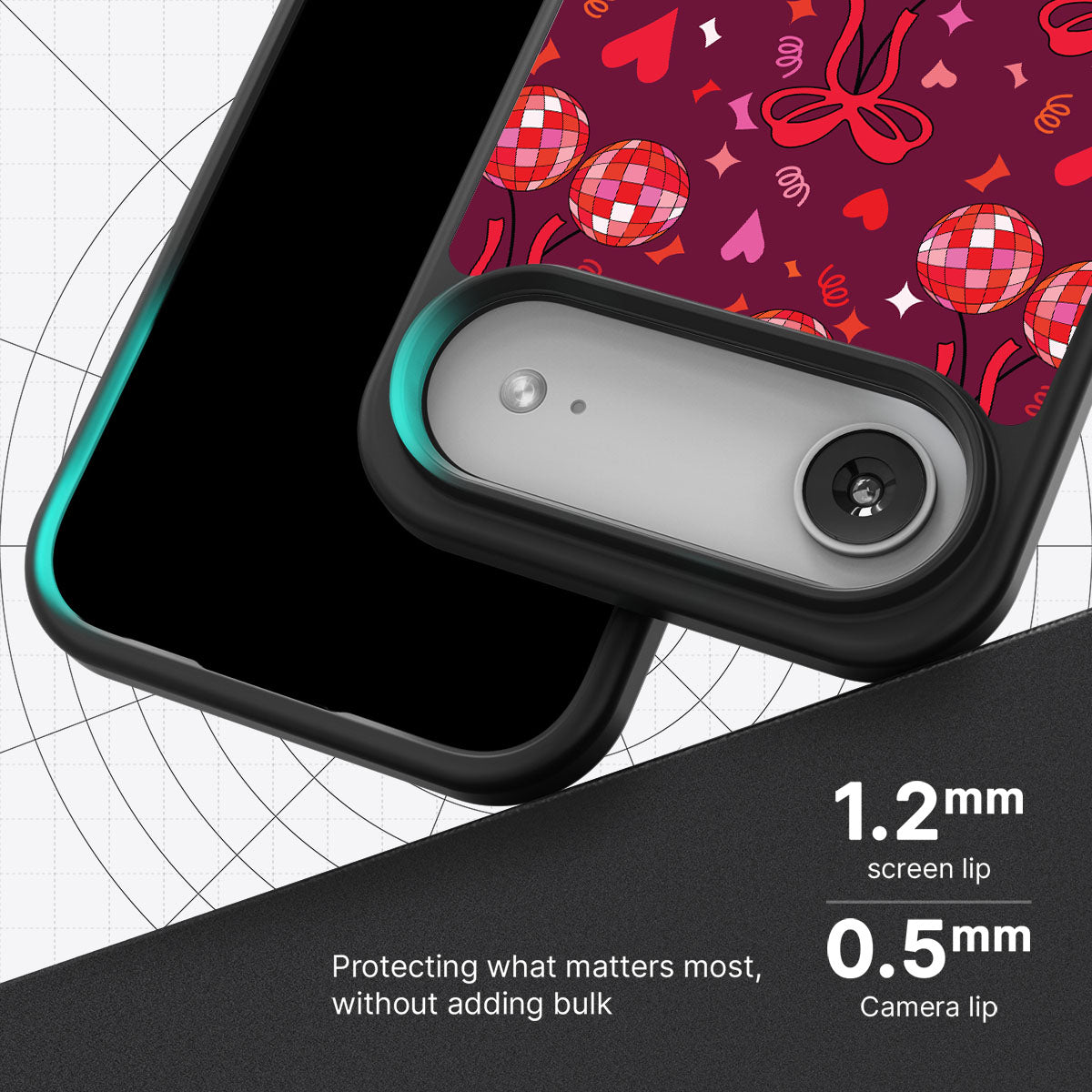 Disco Cherries - iPhone 17 Air Case #case type_core (magsafe), #case type_core (non magsafe)