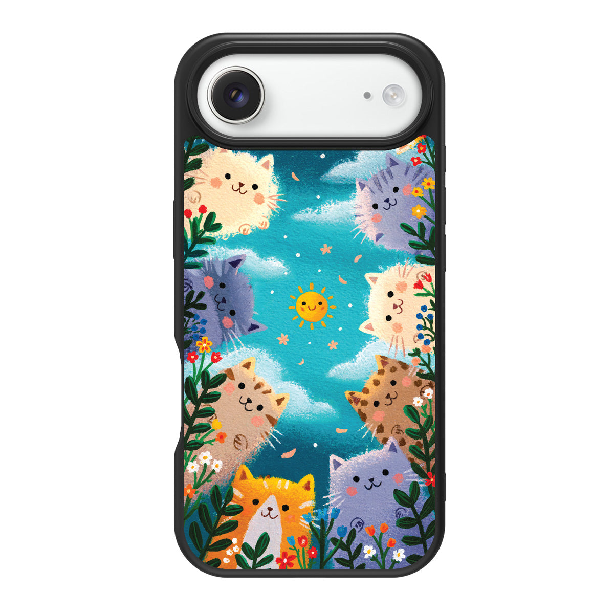 Garden Kittens design back view – iPhone Air case