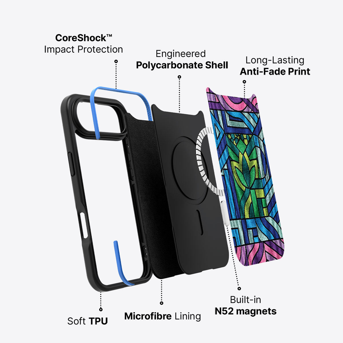 Green Flame - iPhone 17 Air Case #case type_core (magsafe)