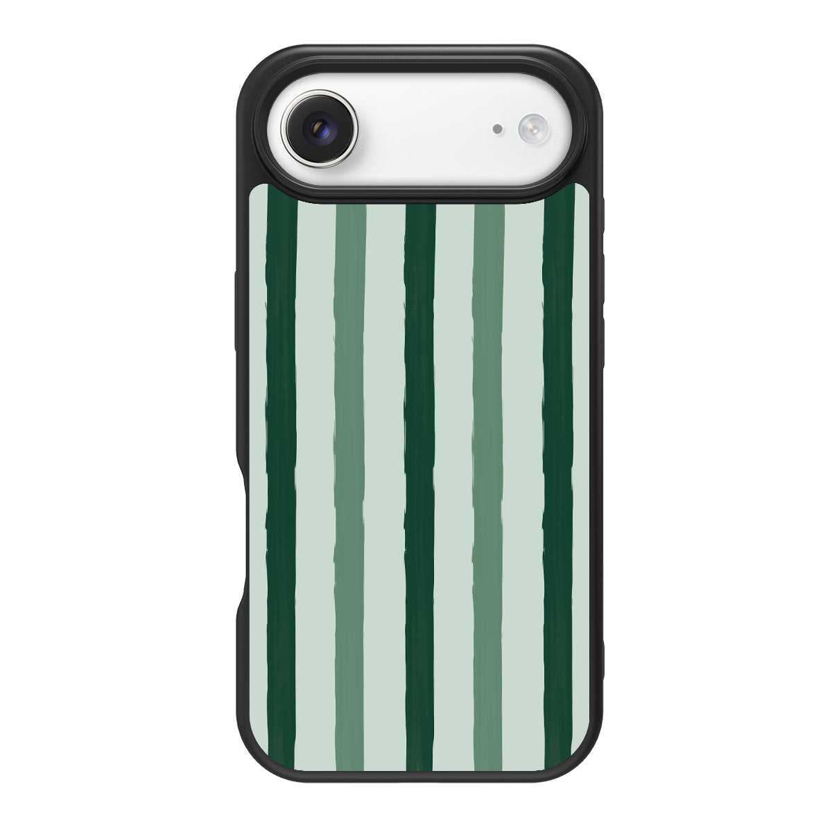Green Watercolor Stripes - iPhone 17 Air Case #case type_core (magsafe), #case type_core (non magsafe)