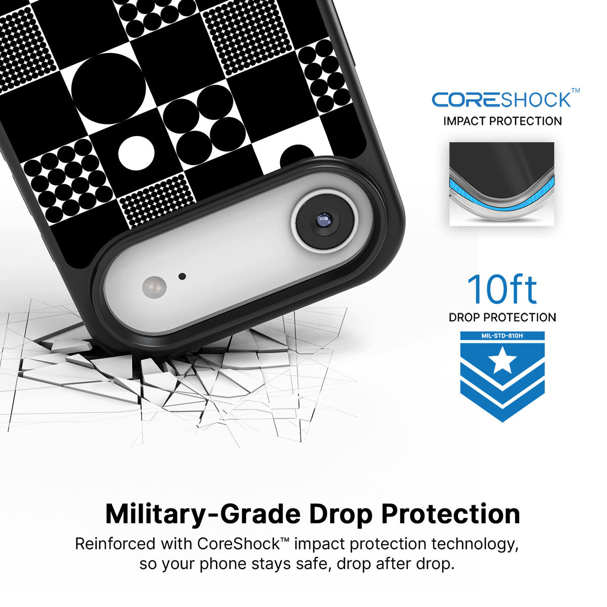 Grid and Orb - iPhone 17 Air Case #case type_core (magsafe), #case type_core (non magsafe)