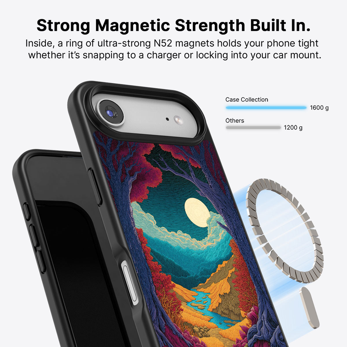 Celestial Designer iPhone Air Case – Harvest Moon | MagSafe