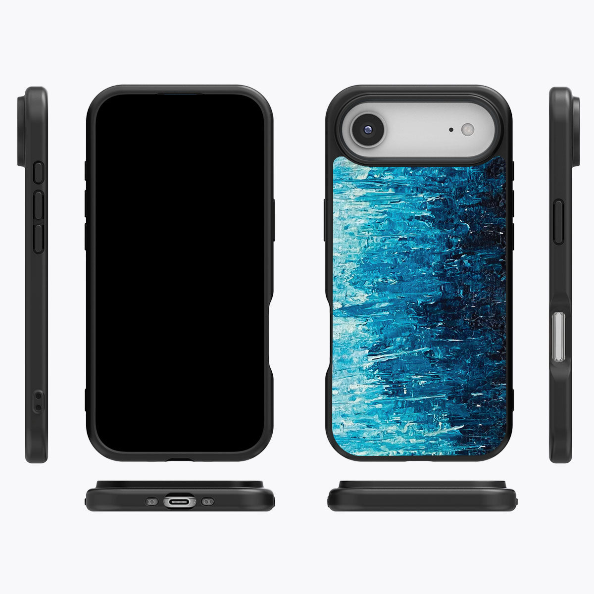 Indigo Impasto - iPhone 17 Air Case #case type_core (magsafe), #case type_core (non magsafe)