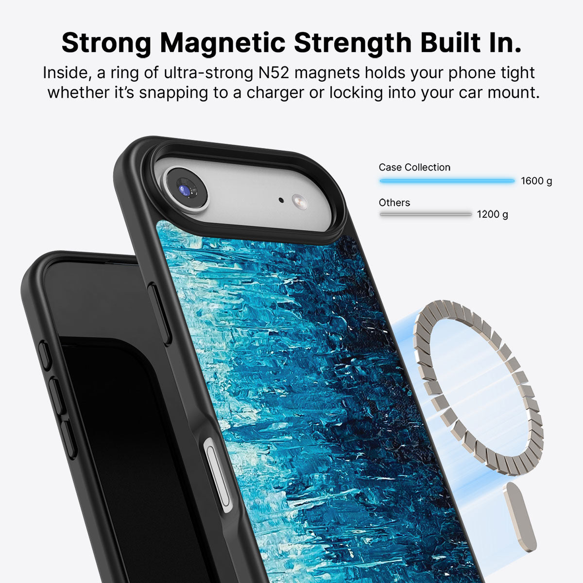 Indigo Impasto - iPhone 17 Air Case #case type_core (magsafe)