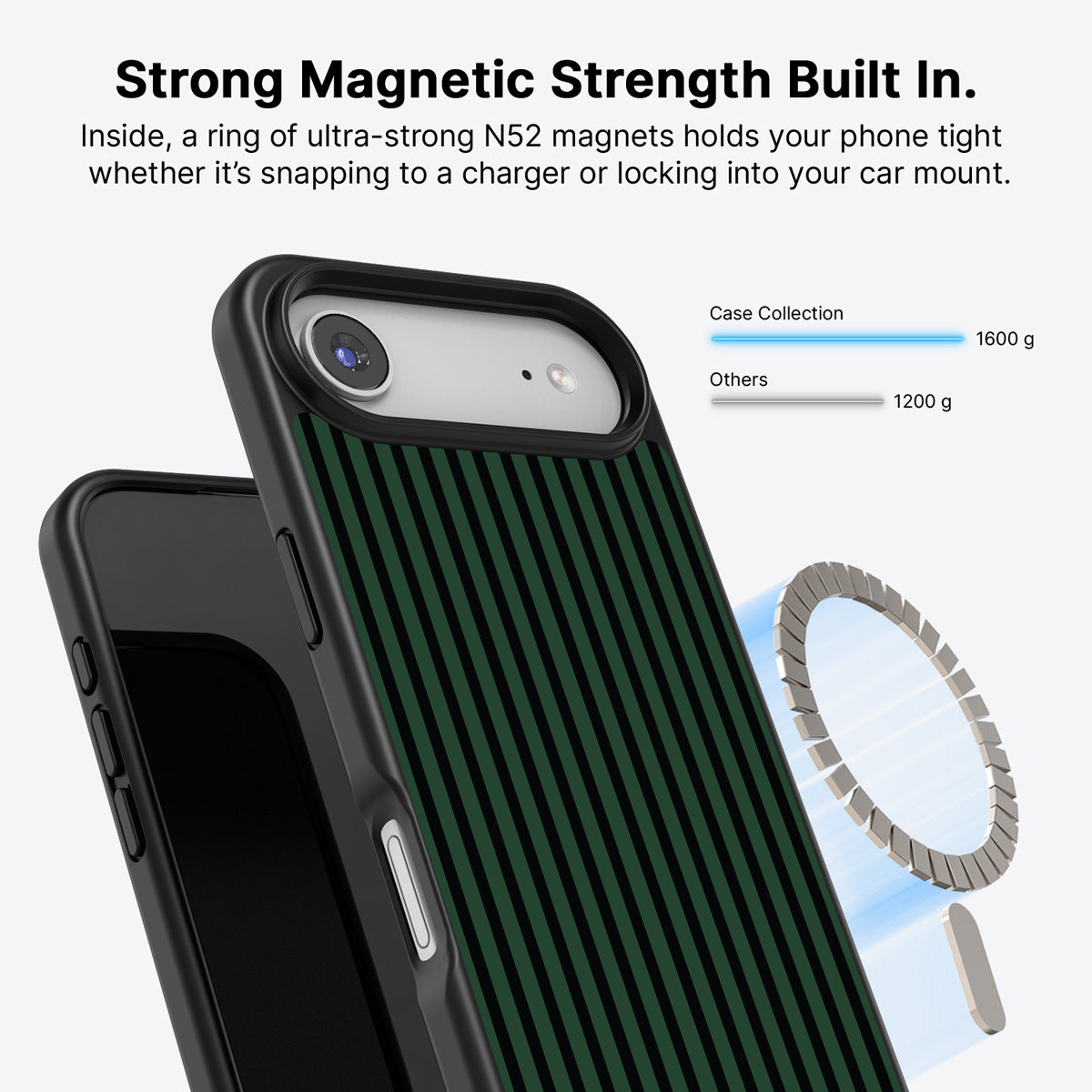 Green Stripe iPhone Air Case – Jungle Rule | MagSafe
