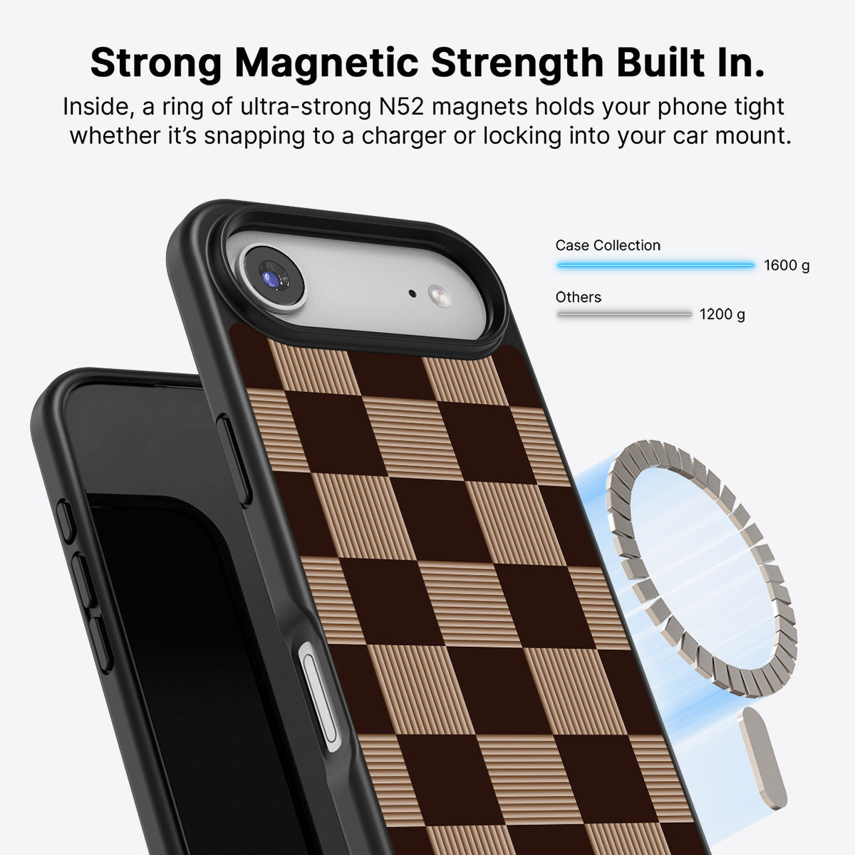 Latte Check - iPhone 17 Air Case  #case type_core (magsafe)