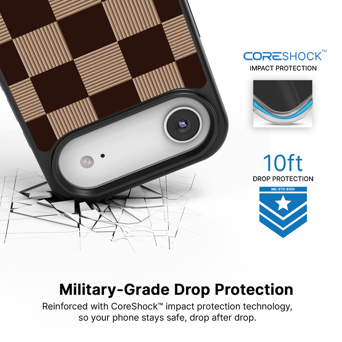 Latte Check - iPhone 17 Air Case  #case type_core (magsafe), #case type_core (non magsafe)