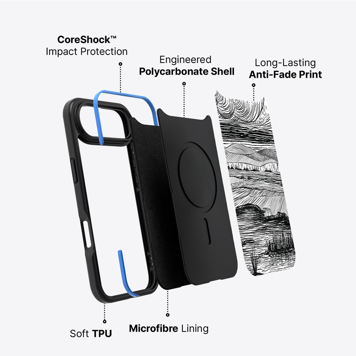 Linear Landscape - iPhone 17 Air Case #case type_core (non magsafe)