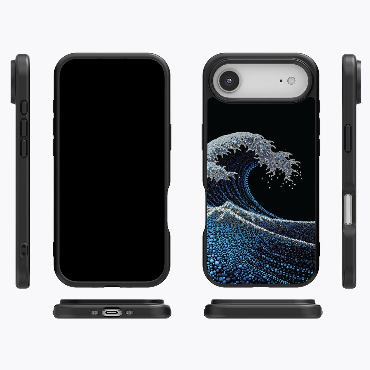 Japanese Designer iPhone Air Case – Midnight Tide | MagSafe
