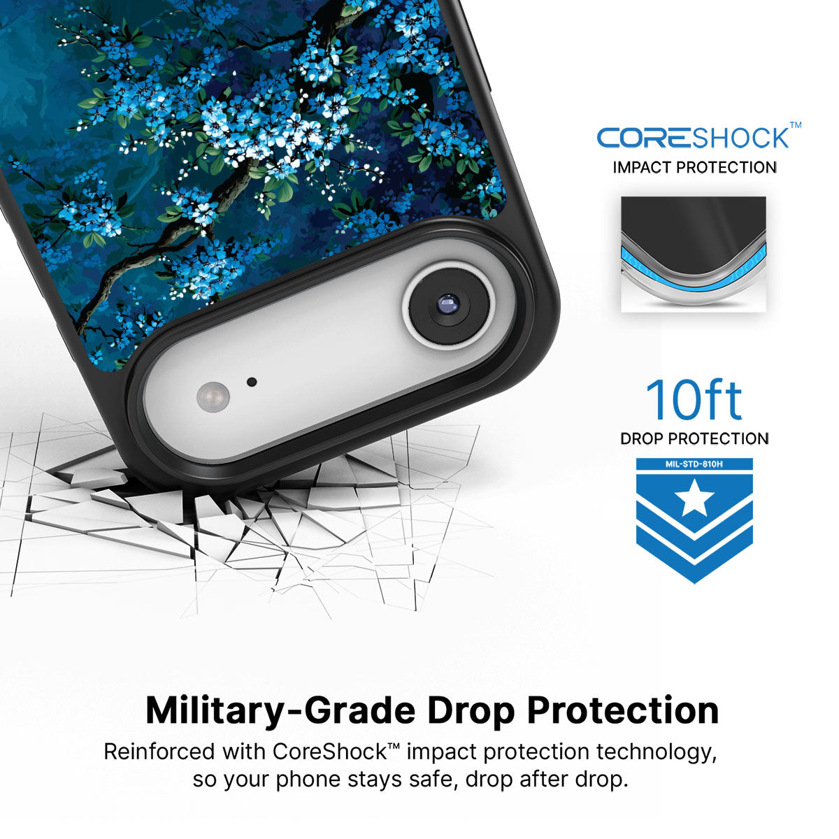 Moonlit Petals - iPhone 17 Air Case #case type_core (magsafe), #case type_core (non magsafe)