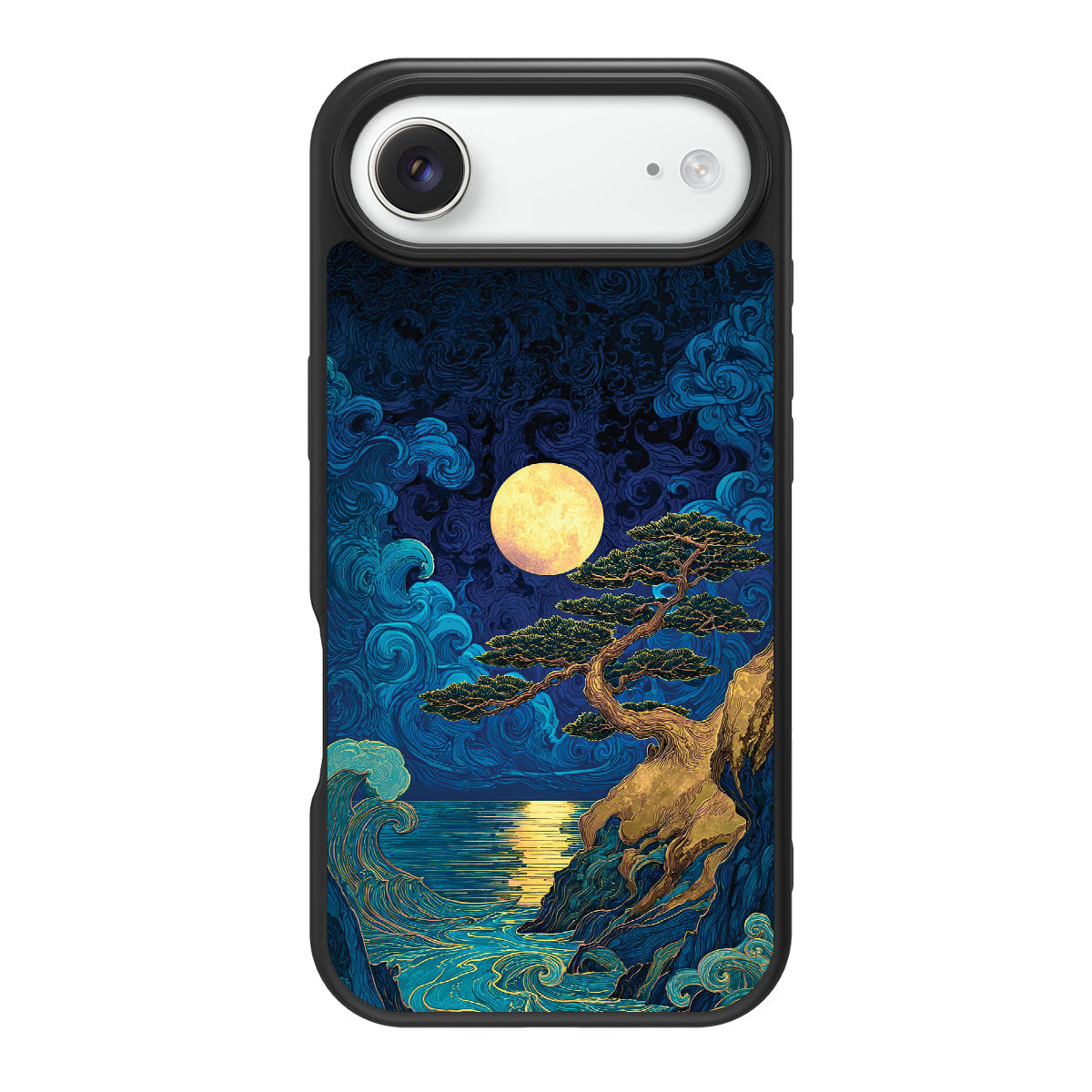 Moonlit Tide design back view – iPhone Air case
