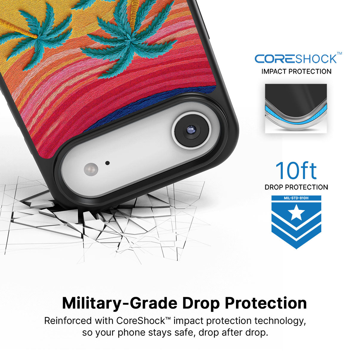 Tropical Designer iPhone Air Case – Paper Tropics | MagSafe