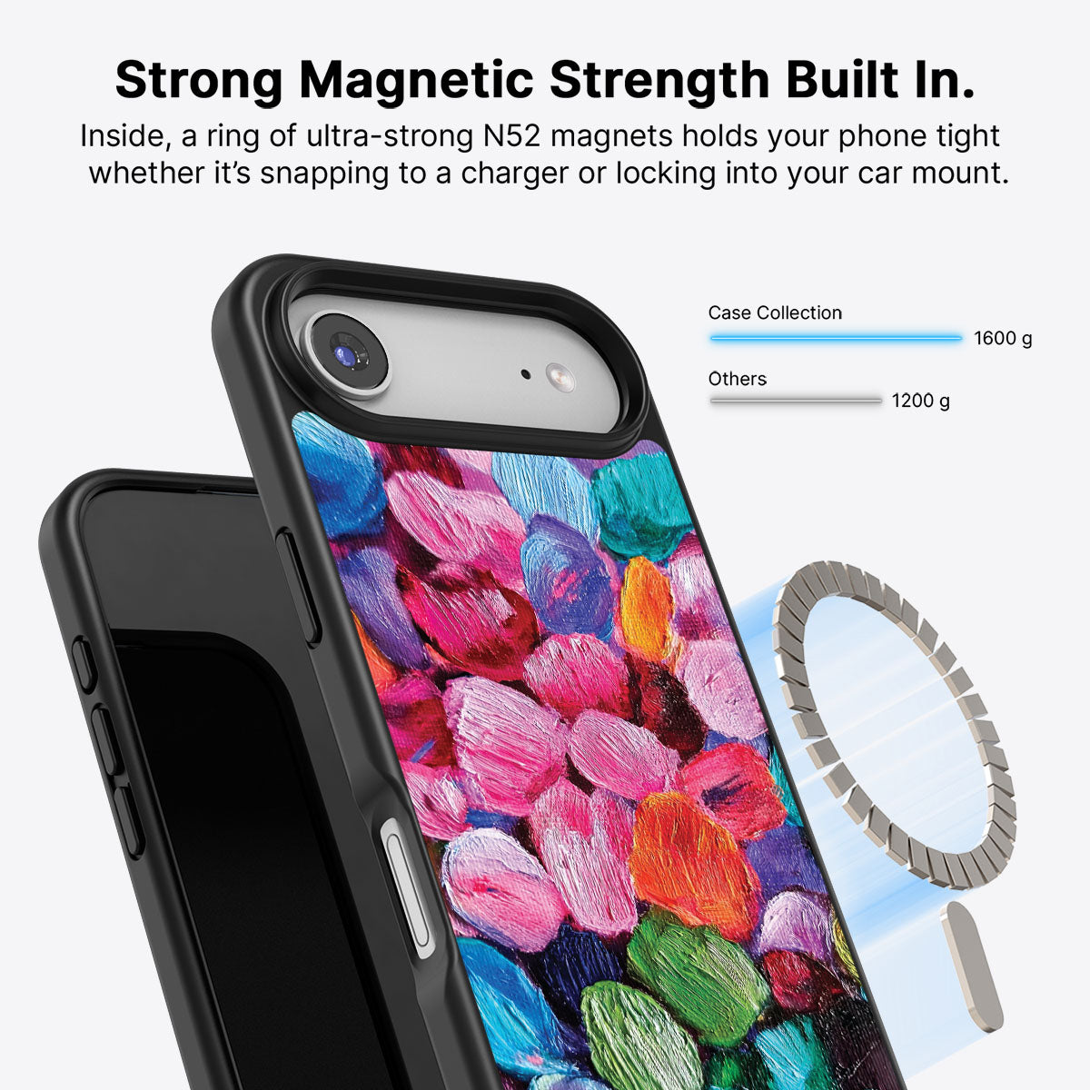 Floral Designer iPhone Air Case – Petal Mosaic | MagSafe